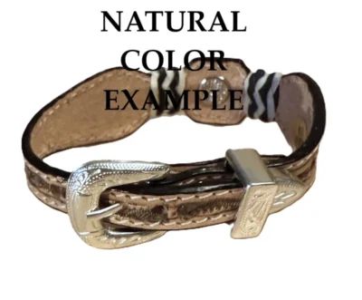 leather rawhide western bracelets