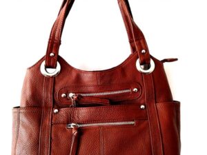 Diane Women Black Leather Concealed Carry Handbag Holster