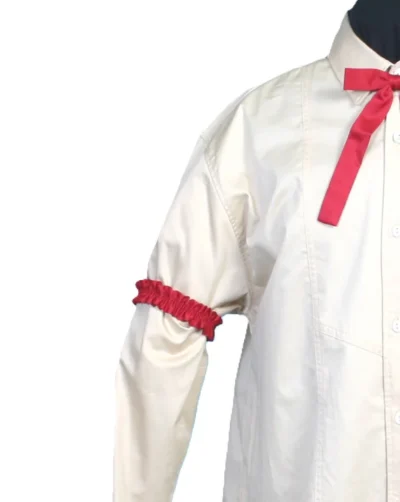 men's red shirt sleeve garter