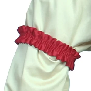 men's red shirt sleeve garter