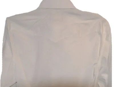 White bib shirt for men