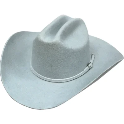 grey wool cowboy hat