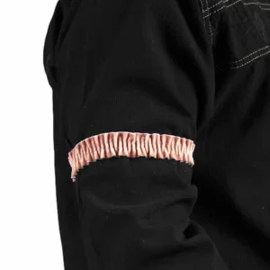 men's gambler shirt sleeve peach garter