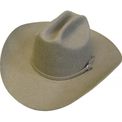 <div class="qsc-html-content"> Tobacco Wool Cattleman Cowboy Hat <ul> <li>Crown Style: Cattleman</li> <li>Crown Size: 4-1/4"</li> <li>Brim Size: 4"</li> <li>RAW EDGE</li> <li>S,M,L</li> </ul> </div> •