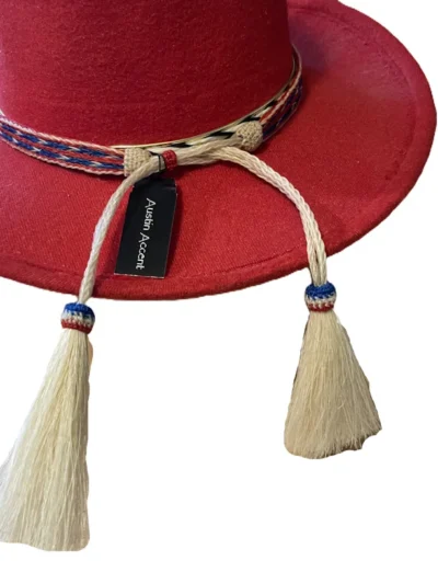 patriotic usa horse hair cowboy hat band