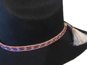 patriotic usa horse hair cowboy hat band