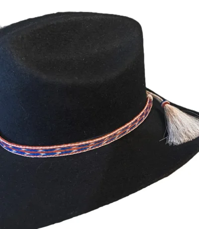 patriotic usa horse hair cowboy hat band