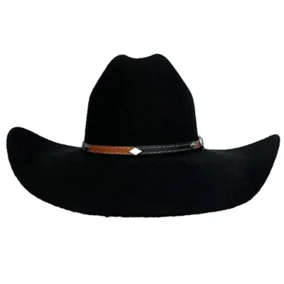 grant band black cowboy hat