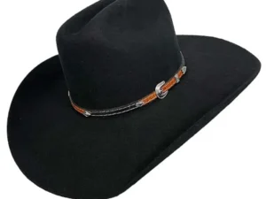 grant band black cowboy hat