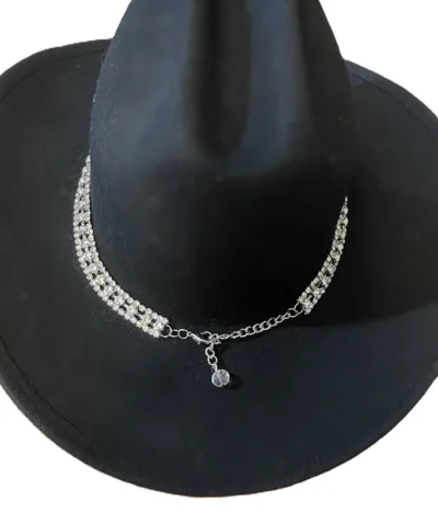 Rhinestone cowboy hat band