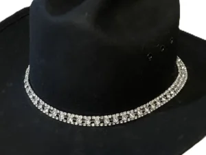 Rhinestone cowboy hat band