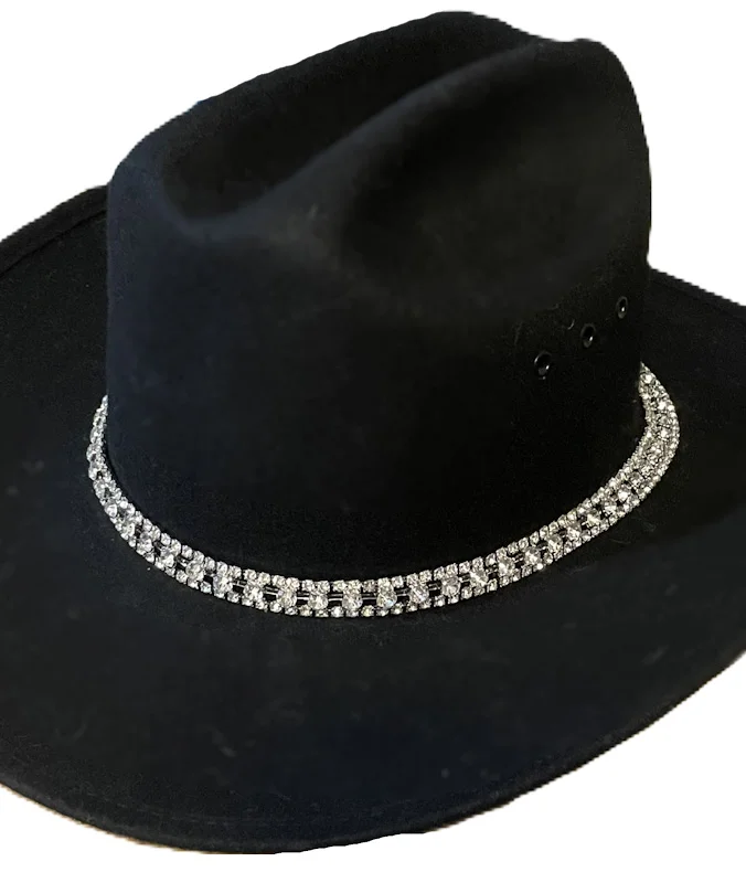 Rhinestone cowboy hat band