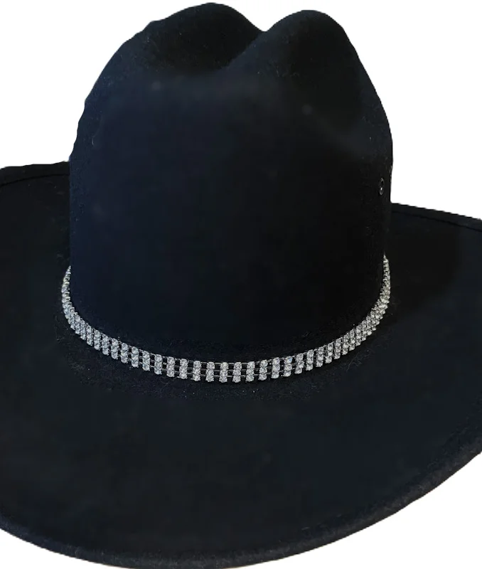 Rhinestone cowboy hat band