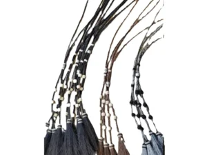 horse hair bolo string ties with tassels