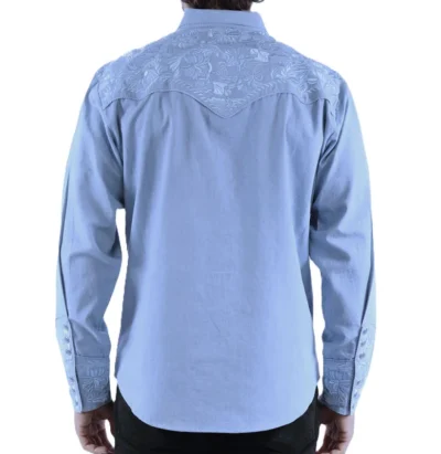 Men's cotton Embroidered Western Shirt.