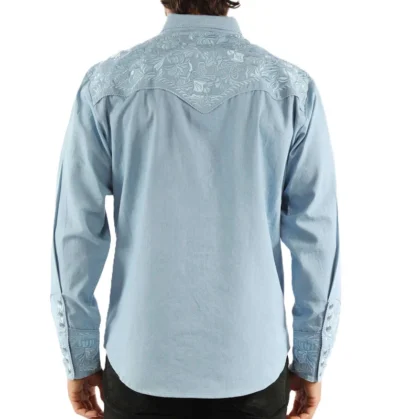 Men's Scully Gunfighter Embroidered Western Shirt.