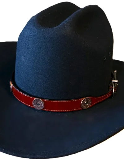 brown leather shotgun shell cowboy hat band