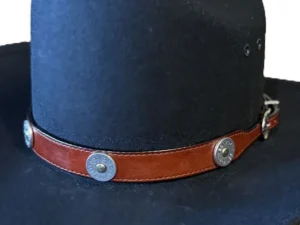 brown leather shotgun shell cowboy hat band