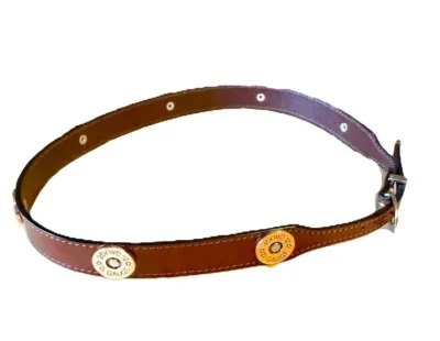 brown leather shotgun shell cowboy hat band