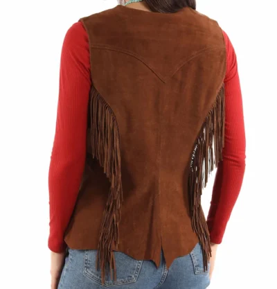 Women's suede western vest