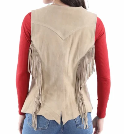 Women's suede western vest