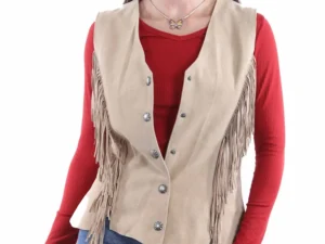 Women's suede western vest