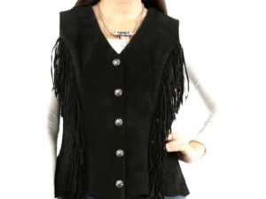 Women's suede western vest