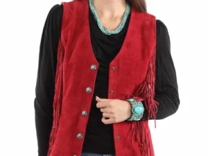 Women's suede western vest