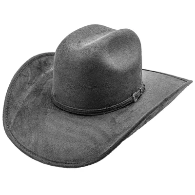 Suede Dark Grey Cowboy hat