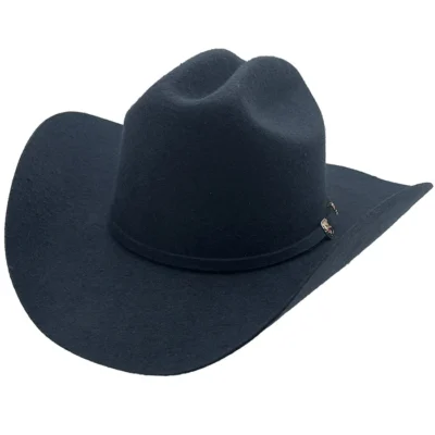 oxford grey wool cowboy hat