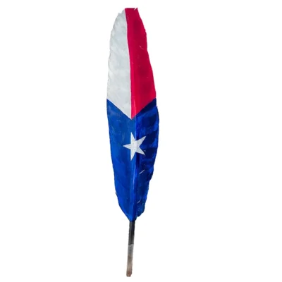 Texas flag feather for cowboy hats