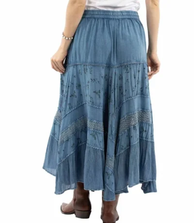 embroidered western skirt