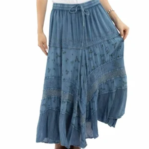embroidered western skirt