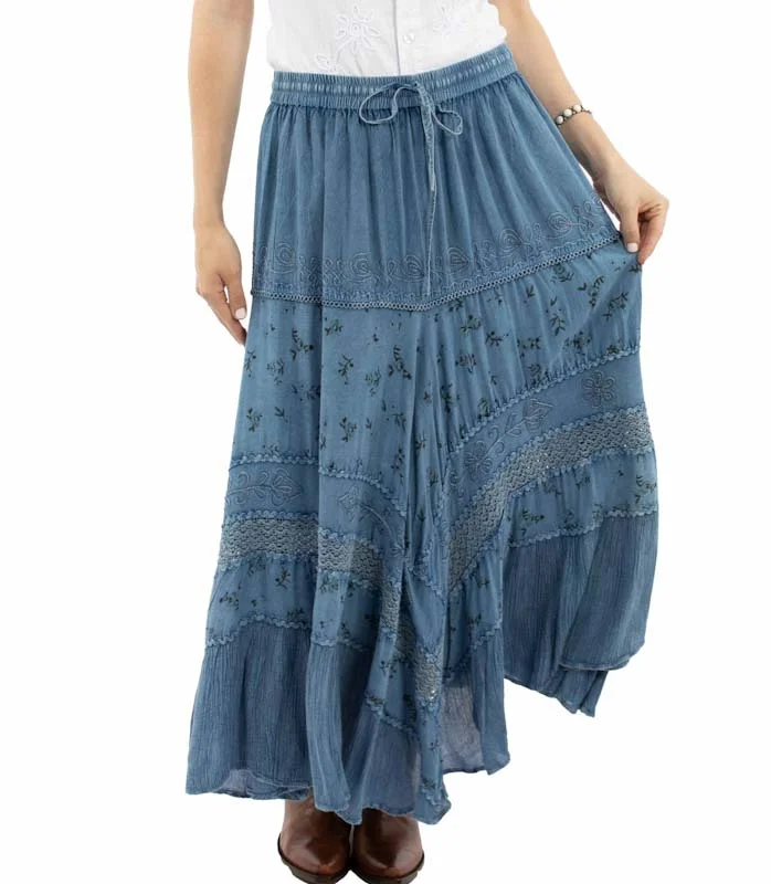 embroidered western skirt