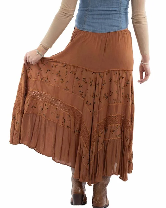 embroidered western skirt