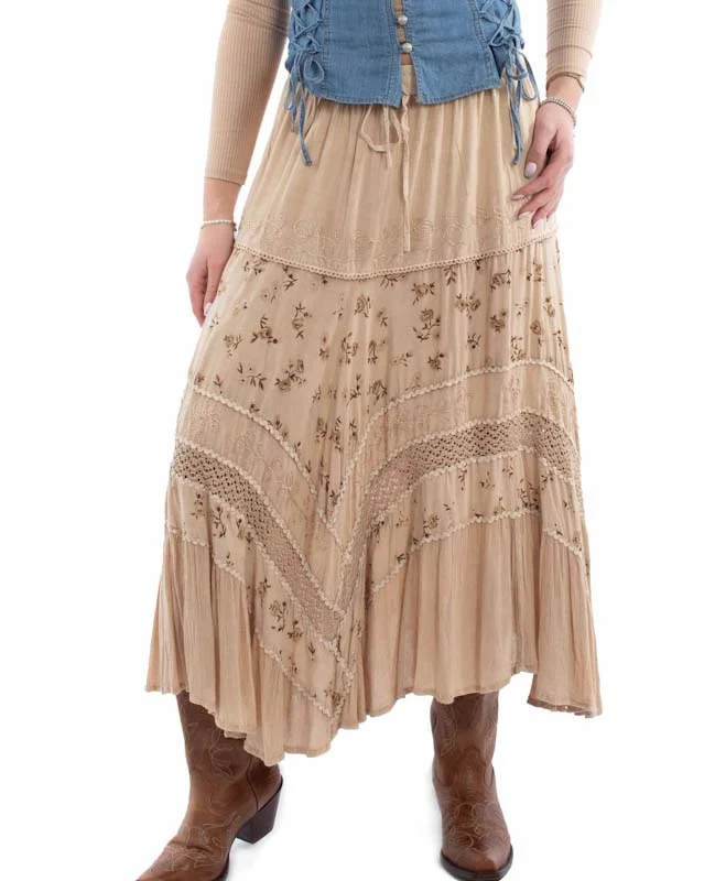 embroidered western skirt