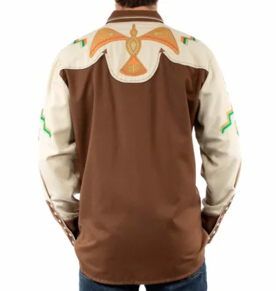 Men's thunderbird embroidered shirt