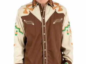 Men's thunderbird embroidered shirt