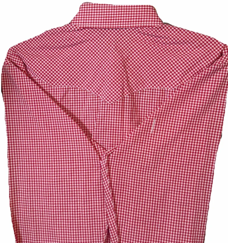 Women's Red Gingham Western Shirt Pearl Snap 2 women's red gingham western shirt