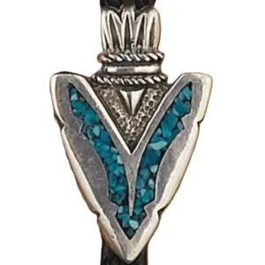 Turquoise Arrowhead Bolo Tie