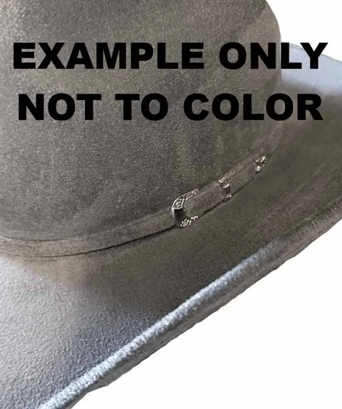 Kids Black Vegan Suede Silverton Cowboy Hat 3 Vegan suede cowboy hats