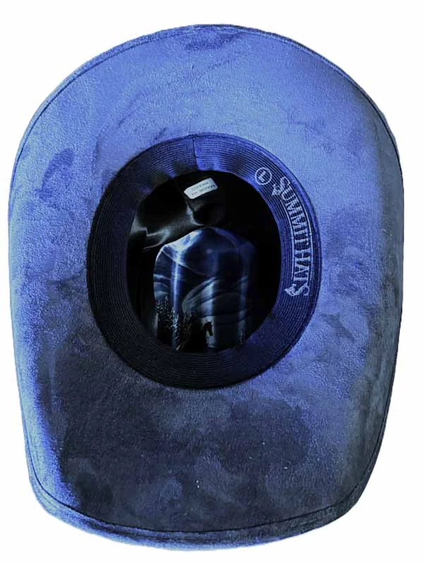 Kids Vegan Suede Silverton Blue Cowboy Hat 2 Vegan suede cowboy hats