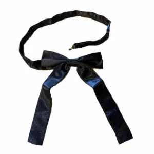 6.5" Black Kentucky Colonel Bow Tie - Adjustable Fit - USA Made